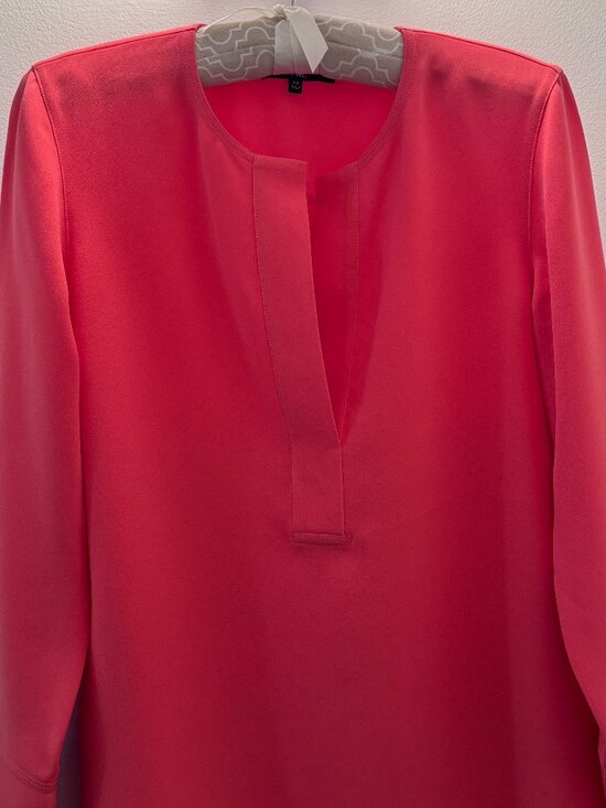 Lafayette 148 New York Tops - Lafayette 148 New 'York Hayley' XS Blouse – Coral/Pink, New w/o Tags